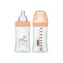 Dodie Coffret Biberon en Verre Triangulaire Motif Biche avec Tétines Plates Anti-Colique, 150 ml et 270 ml, pour Nourrissons 0-6 Mois