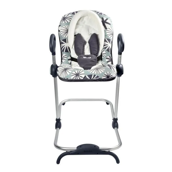 Beaba Transat Up and Down III - Transat bébé réglable, 3 inclinaisons, 4 hauteurs, harnais 5 points, coussin cale-tête, de la naissance à 9 kg