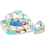 Bright Starts Tapis d'éveil bébé parc à balles Tropical avec 40 balles, 7 jouets détachables, 5 modes de jeu et coussin