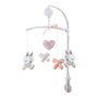 Domiva Mobile musical Lapinou - Blanc/rose - 34 x 65 cm