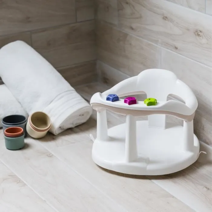 Thermobaby Anneau de bain Aquababy blanc pour bébé, sécurité certifiée, polypropylène, jusqu'à 16 mois / 13 kg Thermobaby Anneau de bain Aquababy blanc pour bébé, sécurité certifiée, polypropylène, jusqu'à 16 mois / 13 kg