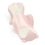 Thermobaby Transat de bain Babycoon - Rose poudré, Bi-matière anti-dérapante, Pour bébés de 0 à 8 mois