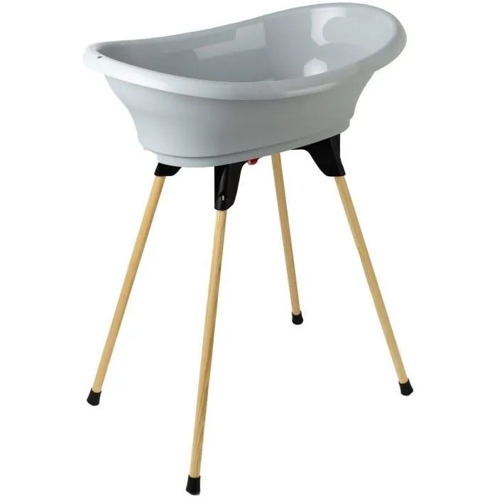 Thermobaby VASCO Pieds de baignoire en bois français pour rehausser la baignoire, système breveté, compatible tuyau