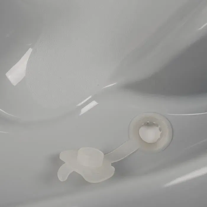 Thermobaby Lagon Baignoire bébé gris charme - Ergonomique avec siège intégré pour nouveau-né et aire de jeu