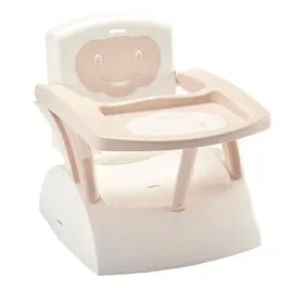 Thermobaby Réhausseur de Chaise Thermobaby Babytop Marron Glacé - 2 Hauteurs, Fauteuil Enfant avec Tablette Anti-Dérapante, Pieds Repliables