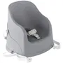 Thermobaby BLOC Rehausseur de Chaise pour Bébé Tudi - Gris Charme, Harnais 3 Points, Léger et Transportable - Made in France