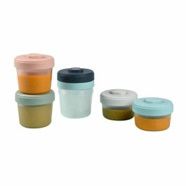 Béaba Lot de 6 portions avec clip - 1er âge - Blanc