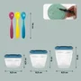 Babymoov Babybols Kit XXL MultiSet - 12 pots de conservation + 3 cuillères souples pour bébés - Hermétique et transparent