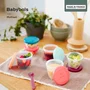 Babymoov Babybols Kit XXL MultiSet - 12 pots de conservation + 3 cuillères souples pour bébés - Hermétique et transparent
