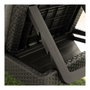 ALLIBERT by KETER Chaise longue JAIPUR Gris graphite