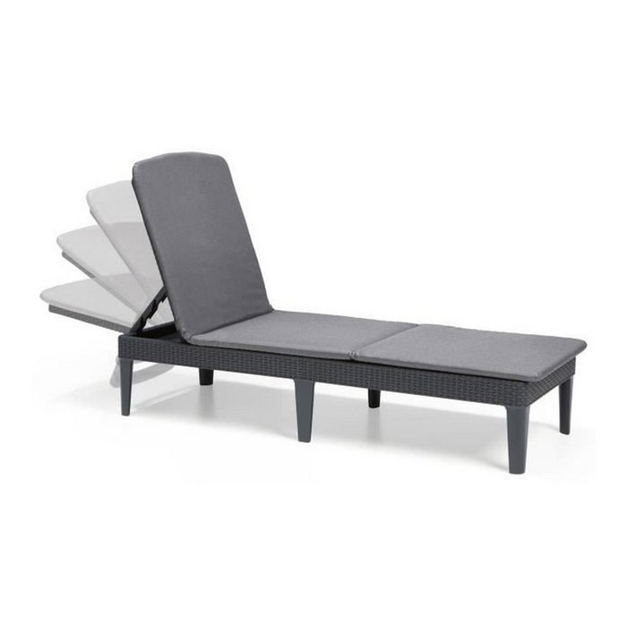 ALLIBERT by KETER Chaise longue JAIPUR Gris graphite ALLIBERT by KETER Chaise longue JAIPUR Gris graphite