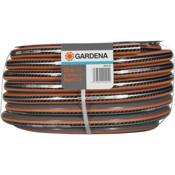 Gardena Tuyau d'arrosage Comfort HighFLEX, Ø19mm, 25m, Anti-nœud Indéformable, Garantie 25 ans, Technologie Power Grip Gardena Tuyau d'arrosage Comfort HighFLEX, Ø19mm, 25m, Anti-nœud Indéformable, Garantie 25 ans, Technologie Power Grip