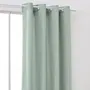 Today - Rideau occultant à œillets uni Vert 140 x 240 cm, polyester, blackout