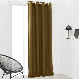 Today Rideau Isolant Thermique Essential Uni 140 x 240 cm Bronze