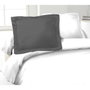 Lovely Home Lot de 2 Taies d'Oreillers 50x70 cm Gris foncé