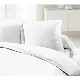 Lovely Home Lot de 2 Taies d'Oreillers 100% Coton Blanc 63x63 cm