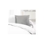 LOVELY HOME Taies d'oreiller - Lot de 2 - 100% coton - 63x63 cm - Gris clair - Lavable machine - Certifié oeKO-TEX