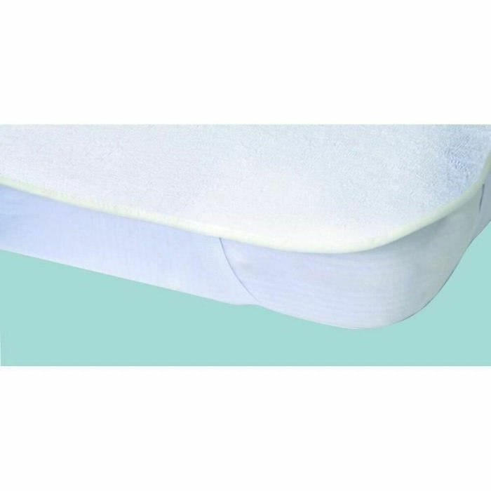 Toison D'Or Protège-matelas imperméable en éponge 100 % coton Blanc 140 x 190 cm Toison D'Or Protège-matelas imperméable en éponge 100 % coton Blanc 140 x 190 cm