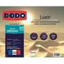 Dodo Oreiller Luxor 60x60 cm - Enveloppe 100% Coton Percale, Garnissage 100% Polyester à Effet Duvet - Confort Moyen - Certifié Oeko-Tex Standard 100