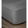 Lovely Home Drap Housse 100% Coton 140x190 cm avec Bonnet 35 cm Gris Foncé pour Matelas Épais