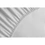 Lovely Home Drap housse 100% coton 160x200 cm avec bonnet de 35 cm - Blanc - Pour matelas épais