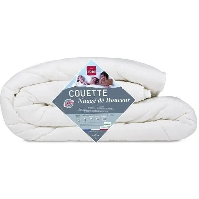Abeil Couette légère Nuage de Douceur 200x200 cm blanc - Garnissage Cyclafill® et Airfill® - Certifiée Oeko-Tex