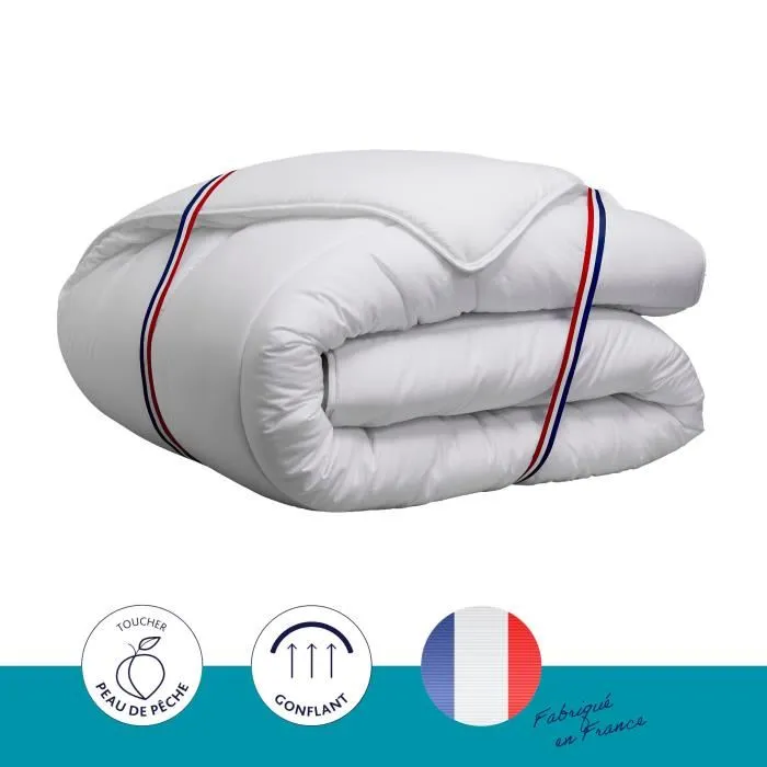 Dodo Couette Country Légère - Blanc - 140 x 200 cm - Polycoton - Fabrication Française