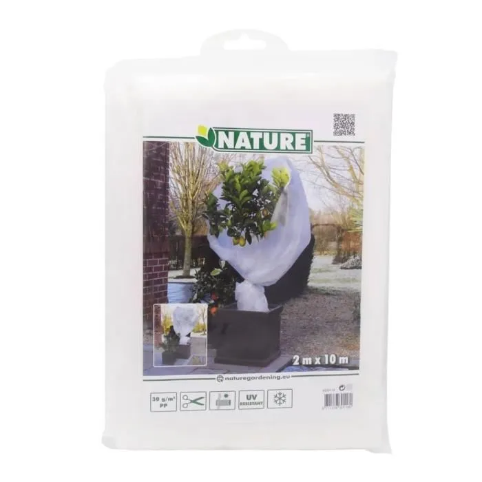 Nature Voile d'hivernage en polypropylene 30 g/m2, Blanc, 2 x 10 m
