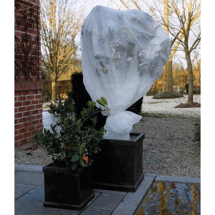 Nature Couverture en polaire d'hiver 30 g/m² Blanc 2x10 m