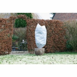 Nature Lot de 3 housses d'hivernage Ø 50 cm x 1 m - Blanc