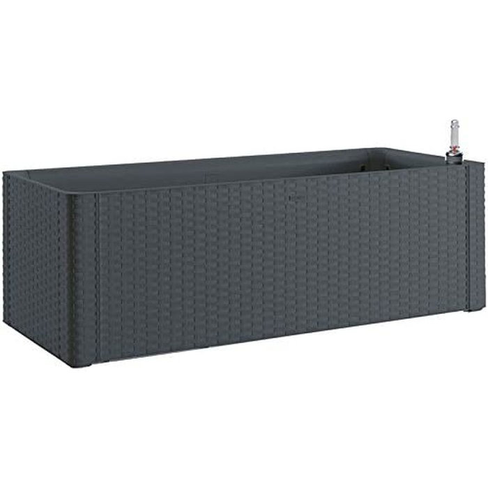 Stefanplast Jardinière Natural Delux Anthracite 100x43x33cm