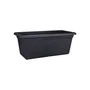 ELHO Jardinière Green Basics XXL en plastique 100% recyclé - 60 cm noir pour extérieur - Résistante au gel - L 29.5 x l 59.2 x H 27.7 cm
