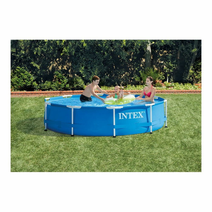 Intex Piscine ronde Metal Frame 305 x 76 cm, Bleu, 4485 L