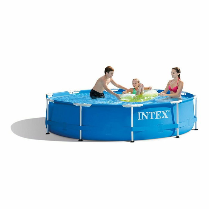 Intex Piscine ronde Metal Frame 305 x 76 cm, Bleu, 4485 L