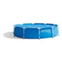 Intex Piscine ronde Metal Frame 305 x 76 cm, Bleu, 4485 L