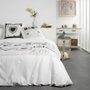 Today Parure de lit Coton Blanc Eden avec motif Cœur, 240x260 cm