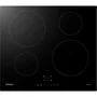 Samsung Table de cuisson induction 4 zones NZ64M3NM1BB/UR Noir, 7200 W, 59 x 57 cm, commandes sensitives, anti-débordement