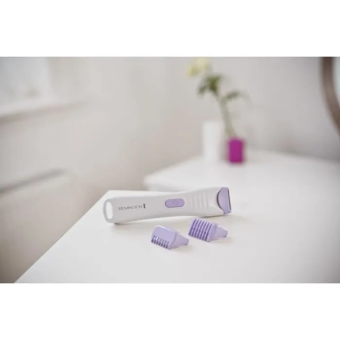 Remington BKT4000 - Tondeuse rasoir corps et maillot pour femme, étanche Wet & Dry avec guides de 2 et 4 mm - Rasage précis et rapide