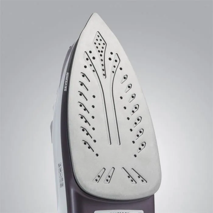 Severin BA3210 Fer à Vapeur 2500W, Semelle Céramique Anti-Adhésive, Système Anti-Tartre, Anti-Gouttes et Auto-Nettoyage, Réservoir 330 ml