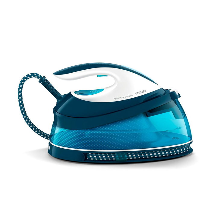 Philips Centrale Vapeur PerfectCare Compact GC7840/20 Bleu/Blanc Philips Centrale Vapeur PerfectCare Compact GC7840/20 Bleu/Blanc