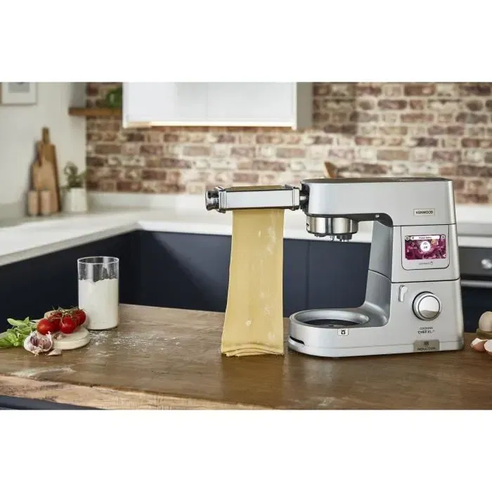 Kenwood KAX980ME Laminoir à Pâtes en Acier Inoxydable, 10 Épaisseurs - Accessoire pour Robots Kmix, Chef et Chef XL