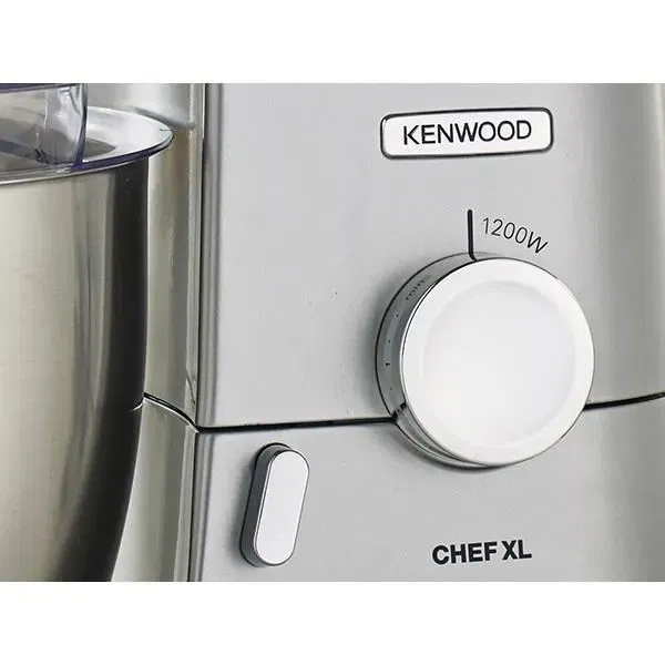 Kenwood Chef XL Robot Pâtissier KVL4110S - Mouvement Planétaire, Bol Inox 6,7 L, 1200W, Blender Inclus, Silver