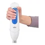 Braun Mixeur Plongeant MQ3045WH avec 2 Hachoirs - Blanc et Bleu