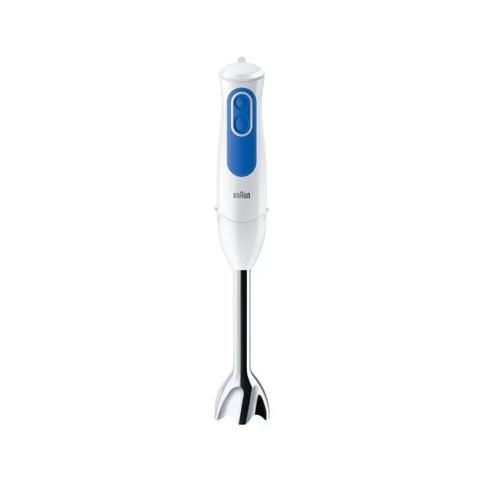 Braun Mixeur Plongeant MQ3045WH avec 2 Hachoirs - Blanc et Bleu