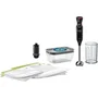 Bosch Mixeur plongeant MS6CB61V1 ErgoMixx, 1000 W, 12 vitesses + turbo, système de mise sous vide Fresh Vacuum, bol mixeur, 4 lames inox, noir