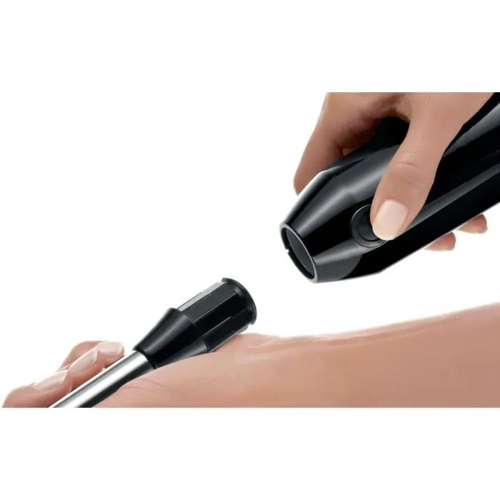 Bosch MSM67160 ErgoMixx - Mixeur plongeant 750 W avec mini-hachoir, fouet inox, variateur 12 vitesses et bol mixeur - Noir