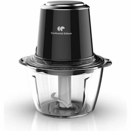 Continental Edison CEMH01 Hachoir avec bol en verre 1,2 L, Noir