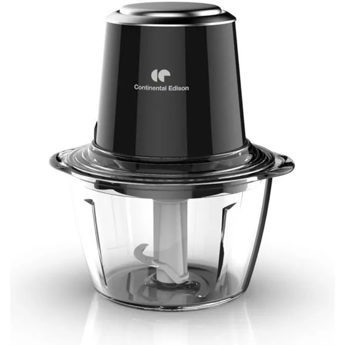 Continental Edison Hachoir CEMH01 Bol Verre 1.2L Puissance 350W Lames Inox Continental Edison Hachoir CEMH01 Bol Verre 1.2L Puissance 350W Lames Inox