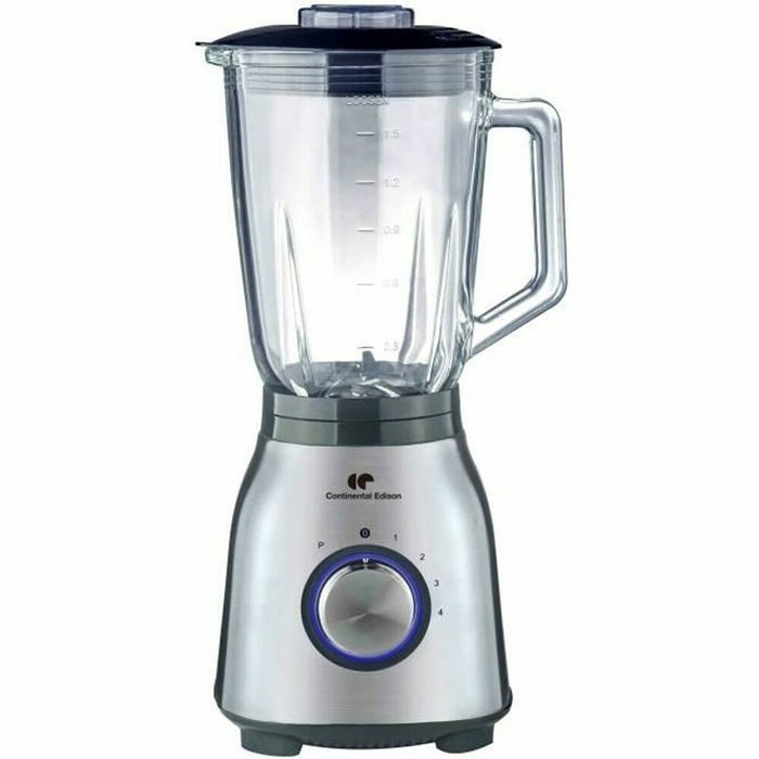 Continental Edison CEBL1000IN Blender Inox 1000W avec Bol en Verre 1,5L Continental Edison CEBL1000IN Blender Inox 1000W avec Bol en Verre 1,5L
