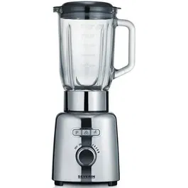 Severin SM3710 Blender 1000 W - Pichet en verre 1.5 L, fonction Pulse et Smoothie, 6 lames inox, design inox, régulation de vitesse, anti-glisse